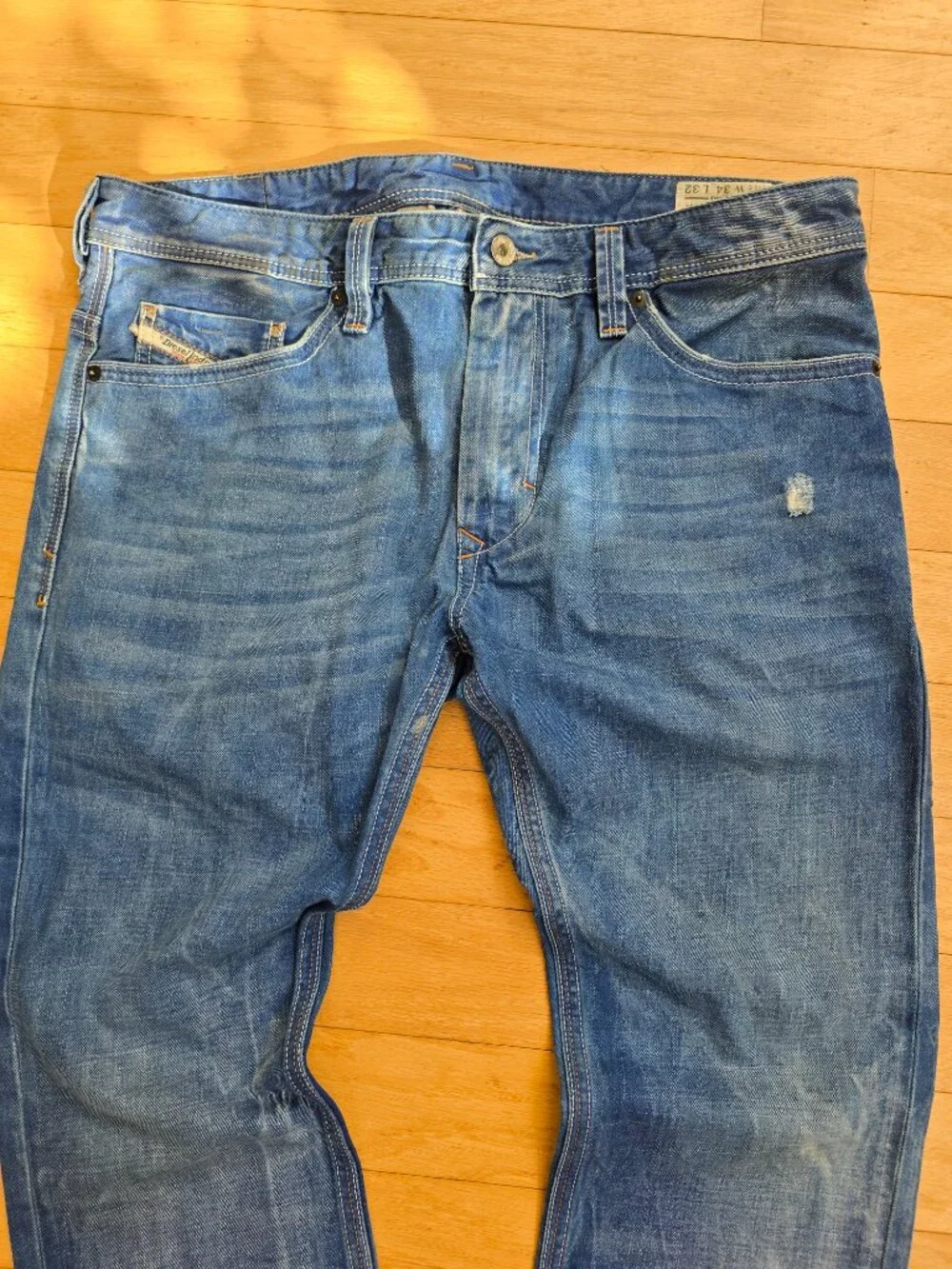 vintage Y2K | Diesel Thanaz medium wash denim slim skinny jeans | MENS 34'